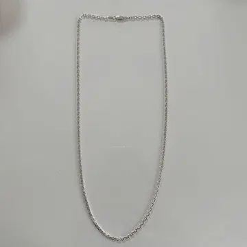 실버 925 4면 컷 팥 체인 목걸이 팔찌