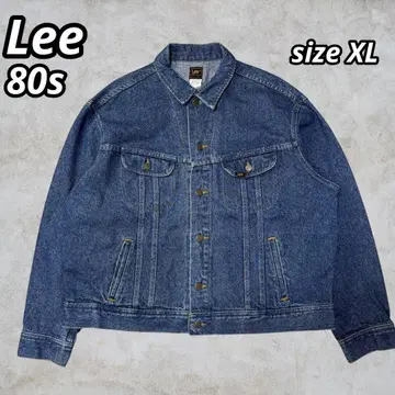 [ 80s ] Lee 101-J 데님 자켓 USA 빅 사이즈 다크 네이비