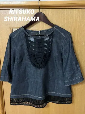 RITSUKO SHIRAHAMA 리츠코 시라하마 데님 반팔