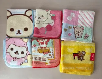 리락쿠마 손수건 6개 세트