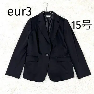 빅 사이즈 eur3 테일러드 자켓 블랙 여성용 15호