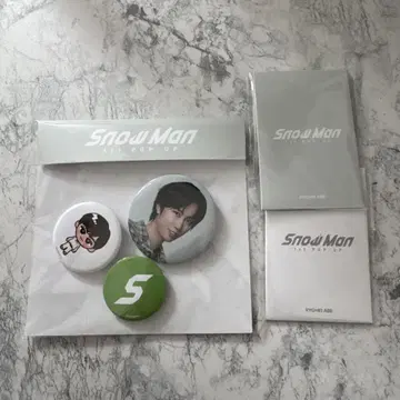 SnowMan 스노 한국 팝업 포토 카드 캔뱃지 아베 료헤이 세트
