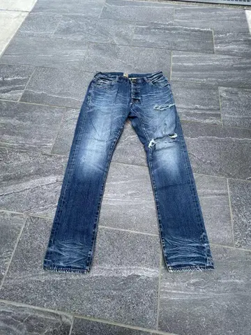 PRPS 데미지 가공 스트레이트 데님