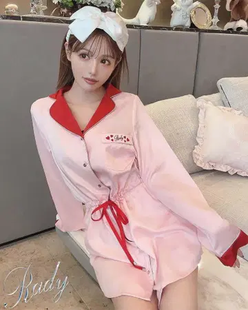 새상품 Rady 바이컬러 남친 셔츠 파자마