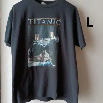 TITANIC 그래픽 T셔츠 블랙 L 사이즈