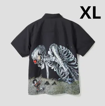 가샤도쿠로 | 폴리 트로 빅 실루엣 반팔 셔츠 남녀 공용 XL 새상품