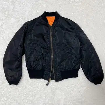 90s ALPHA USA제 리버서블 MA-1 플라이트 자켓 블랙