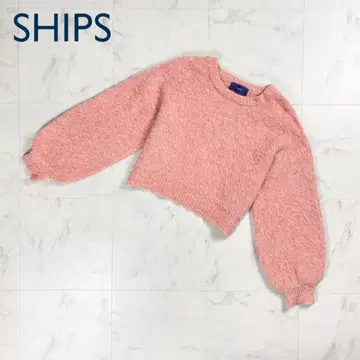 SHIPS 쉽스 모헤어 혼방 샤기 니트 풀오버 핑크 F*YC226