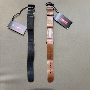 새상품 TIMEX 가죽 벨트 2개 세트 정품 위켄더 2cm