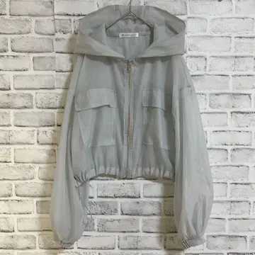 [ MAJESTIC LEGON ] 시어 후드 블루종 (M) 그레이