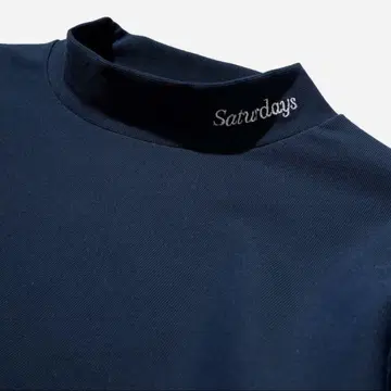 Saturdays 네이비 모크 셔츠 S