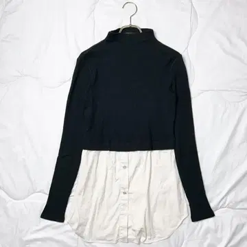 띠어리 sweater rib knit 2 도킹 하이넥 니트