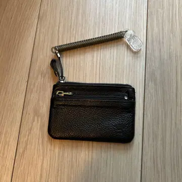 블랙 가죽 코인 케이스