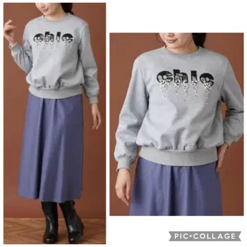 레리안 택 포함 미사용 새상품 화이트 라벨 펄 비쥬 트레이닝복