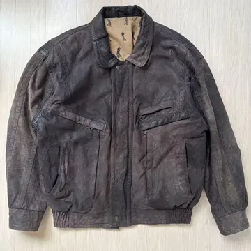 80s 90s 빈티지 레더 재킷