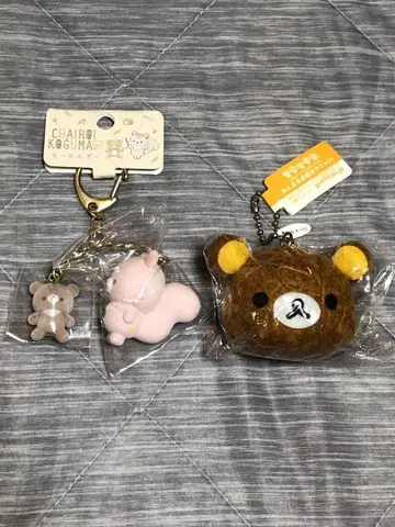 리락쿠마 차이로이코구마 사쿠라노코리스 키링 실감기 마스코트