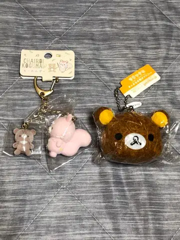 리락쿠마 차이로이코구마 사쿠라노코리스 키링 실감기 마스코트