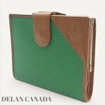 DELANE CANADA 접이식 지갑 레어 가죽 남녀 공용