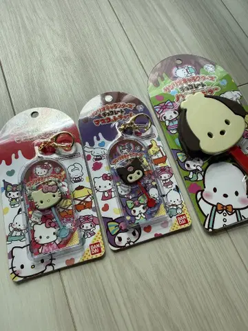 Sanrio 초콜릿 키링, 거울 3개 세트