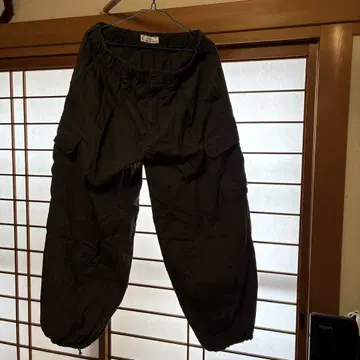 DENIM MILITARY 카고 팬츠 올리브