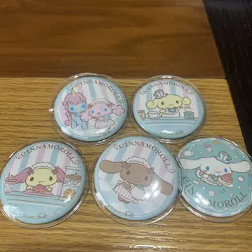 [ 시나모롤 ] 캔뱃지 5개 세트