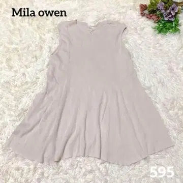 a1022 [ Mila owen ] 리브 니트탑 백리본 핑크 플레어