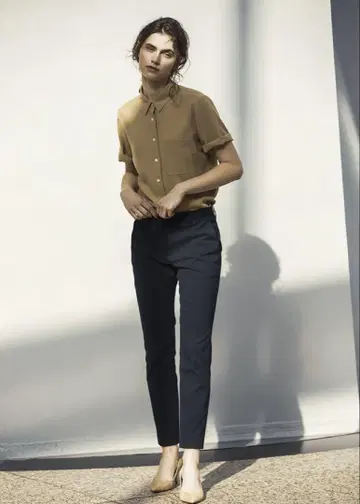 띠어리 스트레치 캔버스 팬츠 네이비