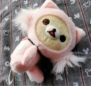 코리락쿠마 캣 핑크 마스코트 키체인