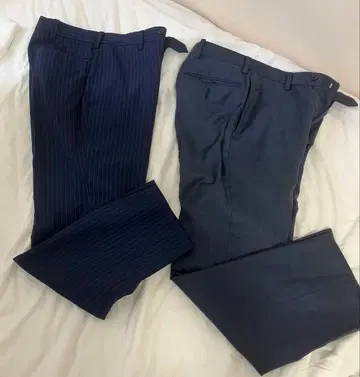 VISARUNO BESPOKE 슬랙스 2세트 네이비