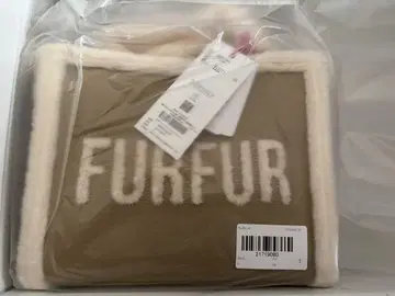 FUR FUR 무스탕 로고 토트백 BEG