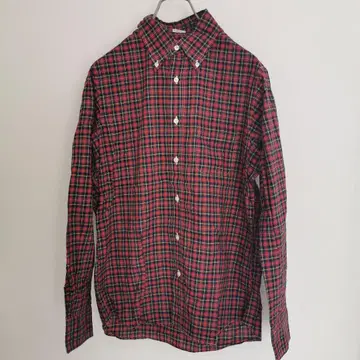 [ INDIVIDUALIZED SHIRTS ] 체크 셔츠 버튼 다운 레드
