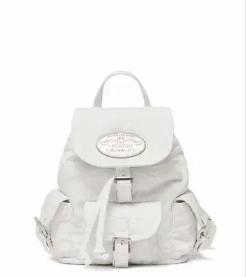 LOTSYOU Nostalgia chubby Backpack White