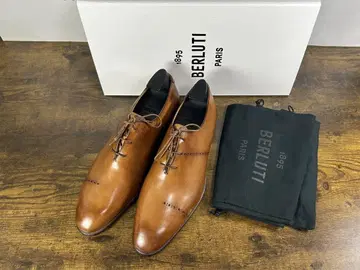 미사용 55만 엔 Berluti 산드로 파티나 가죽 신발 8.5