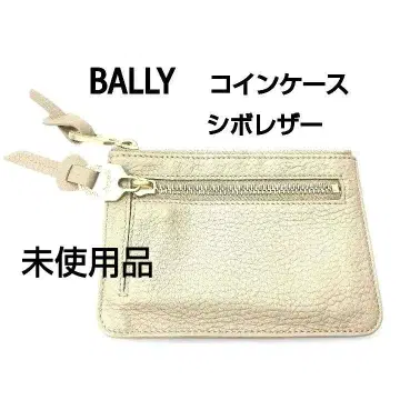 [ 미사용품 ] BALLY/발리 코인 케이스 시보 가죽 골드 금장 장식