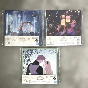디즈니 프린세스 1번 복권 F상 캔버스 보드 3점