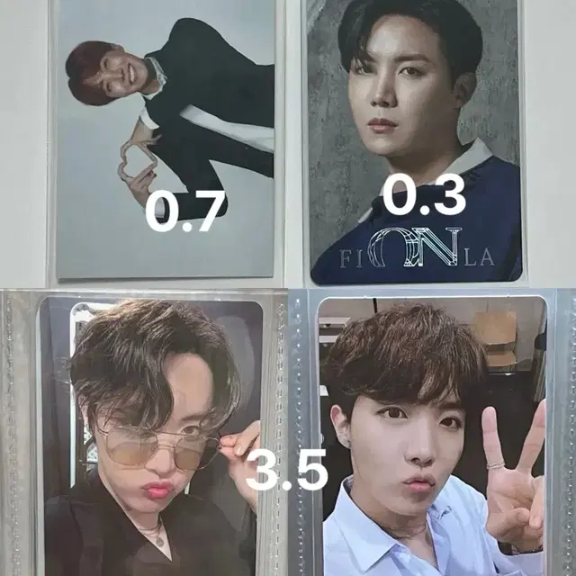 방탄소년단 제이홉 정호석 포카 포토카드 2019 블루레이 메모리즈