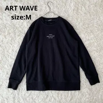 [ ART WAVE 아트웨이브 ] 맨투맨 트레이닝복 블랙 [ M ]