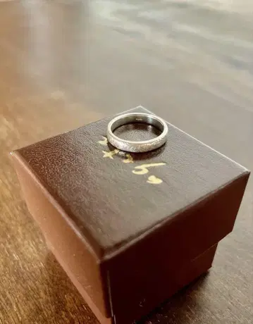 Agate 실버 핑키링 5호