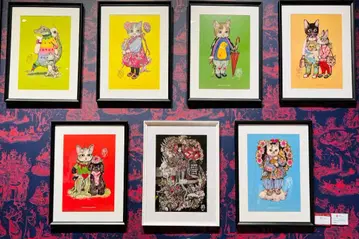 대만 히구치 유코 기환동물삼림 포스터 7종 전단지 세트