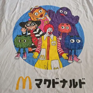 맥도날드 캐릭터 T셔츠 2XL