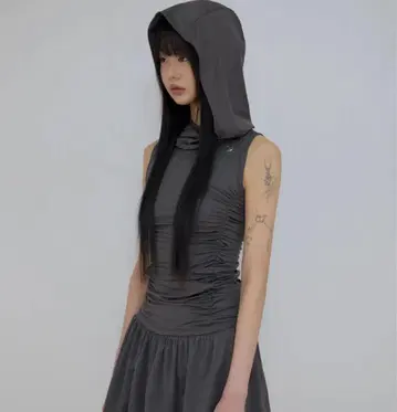 FLAREUP 플레어업 후디 하이넥 드레스 원피스