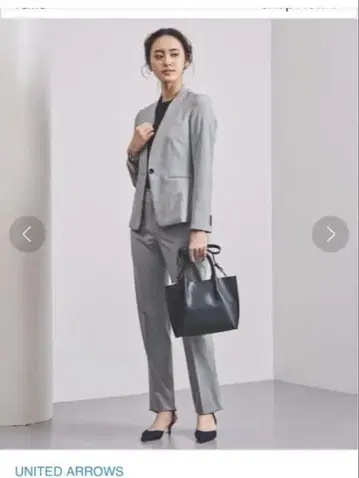 UNITED ARROWS 노카라 자켓 36 그레이