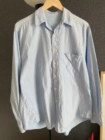 AURALEE WASHED FINX TWILL BIG SHIRTS