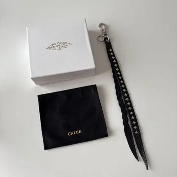 CALEE 칼리 LEATHER LONG KEY RING 키링
