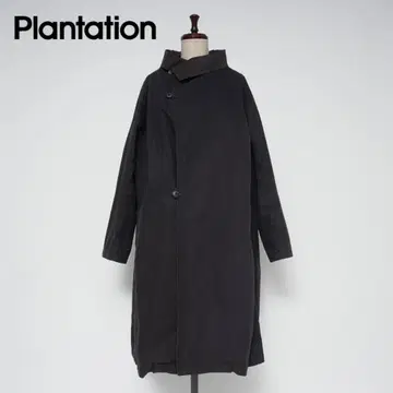 플랜테이션 울 라이너 포함 롱 코트 네이비 3*YC782