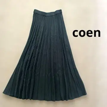 코엔 울라이크 플리츠 스커트