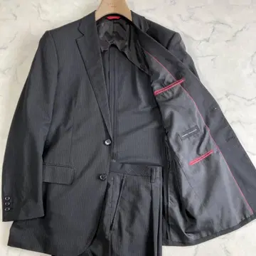 특대형 XL 상당 [ A7 ] 간사이 야마모토 블랙 스트라이프 슈트