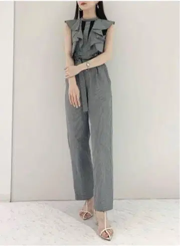 [ LILY BROWN x 미야와키 사쿠라 ] 콤비네종 체크 1 사이즈