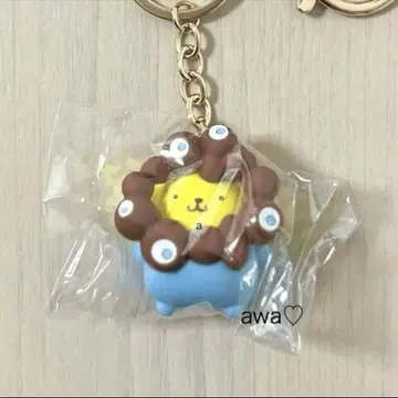 새상품 폼폼푸딩 미야쿠미야쿠  입체 마스코트 키링