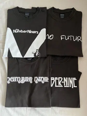 넘버나인 04SS 05SS 티셔츠 4장 세트 티셔츠